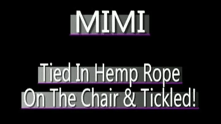 MIMI is an Asian whore bound with hemp rope!