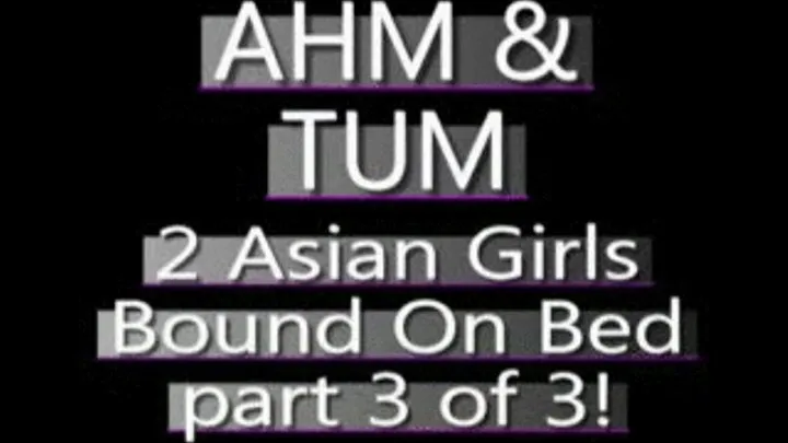 Ahm And Tum Bound On The Bed! (PART 3 of 3) - PS3 FORMAT