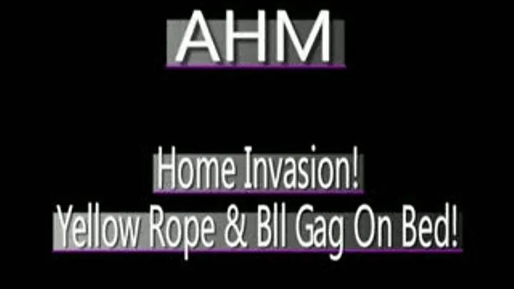 Tiny Ahm - Yellow Rope And Ball Gag On Bed! - AVI VERSION