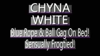 Chyna White Bound And Gagged In Blue! - AVI VERSION