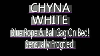 Chyna White Bound And Gagged In Blue! - IPOD VERSION