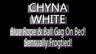 Chyna White Bound And Gagged In Blue! - (480 X 320 SIZED)