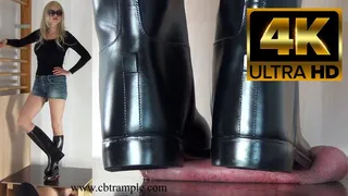 Brutal Trampling by Alina in Riding Boots - Cock and Ballcrush until Cum - Part 1 of 2