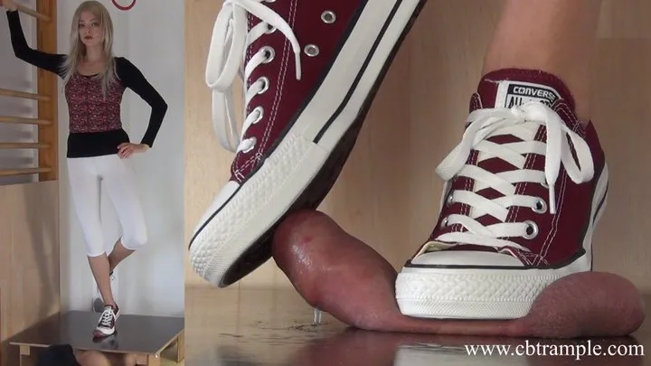 Merciless Trampling in Converse by Alina - with Cumshot Compilation