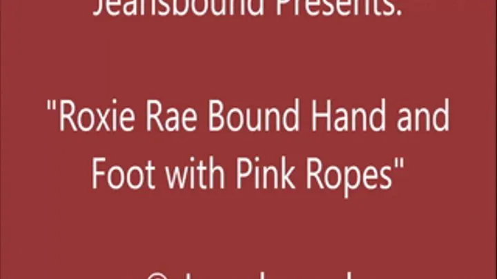 Roxie Rae Bound with Pink Ropes