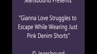 Gianna Bound in Pink Denim Shorts - SQ