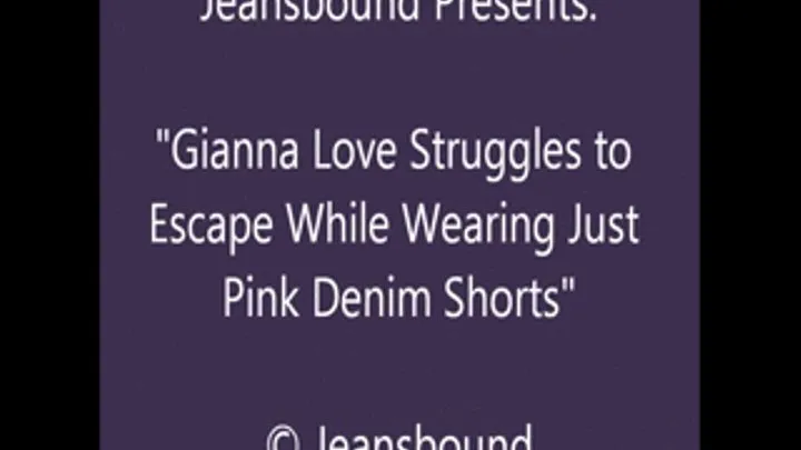 Gianna Bound in Pink Denim Shorts