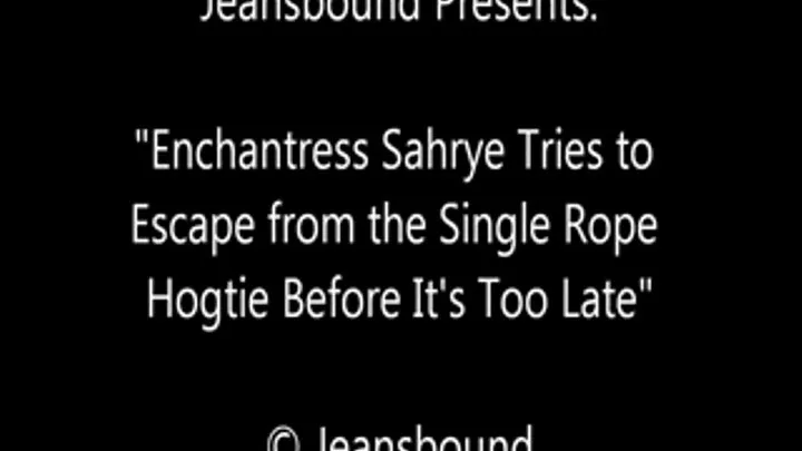 Enchantress Sahrye Hogtied with 1 Rope - SQ