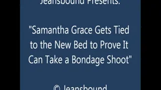 Samantha Grace Tests the Bed's Strength