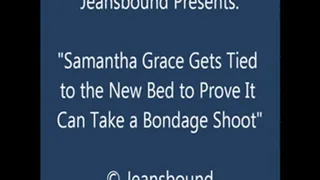 Samantha Grace Tests the Bed's Strength