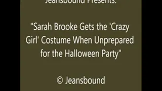 Sarah Brooke Goes as Crazy Lady for Halloween