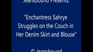 Sahrye Bound in a Denim Skirt - SQ
