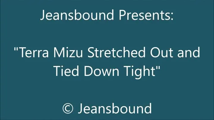 Terra Mizu Stretched Out and Tied Down - SQ