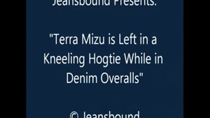 Terra Mizu Kneeling Hogtie in Overalls - SQ