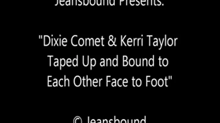 Kerri and Dixie Taped Face to Feet - SQ