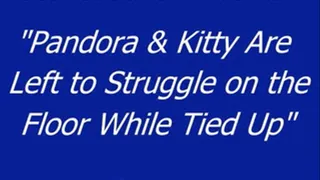 Pandora & Kitty Tied on the Floor