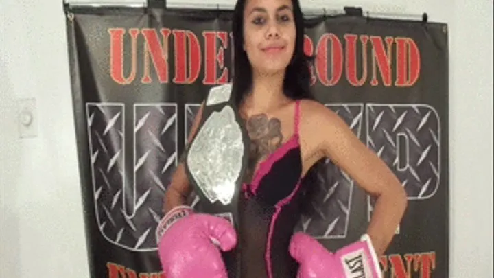 Mallisa 18 YO from Iran in Mixed Belly Punching Match Man vs Women INTERGENDER