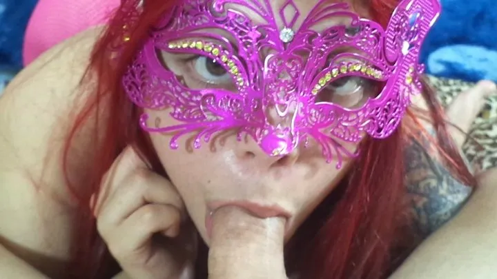 MASKED LUCHA BABE SUCKS THE PORN STAR CHAMPIONS DICK