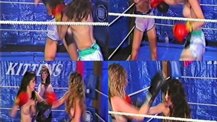 SK 19-1 Rochelle vs Shante - topless Boxing