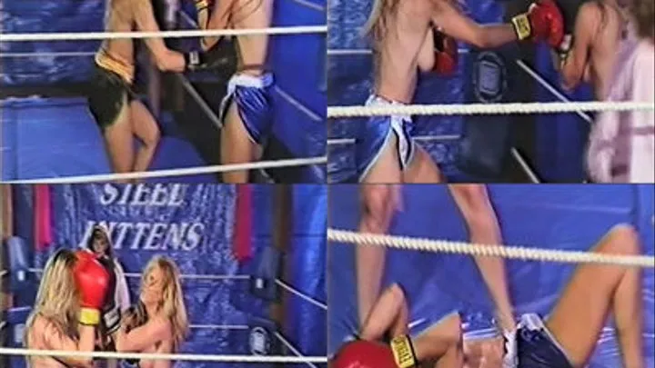 SK 19-2 Belinda Belle vs Pamela - topless Boxing