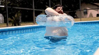 Ryan Alexander: Big Belly SSBHM Tight Squeeze at the Pool - Fat Guy Gets Stuck At the Pool