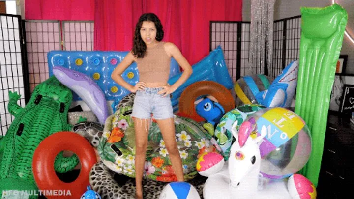 Aria Nicole: Cruel Step-Sister Pops Your Inflatables