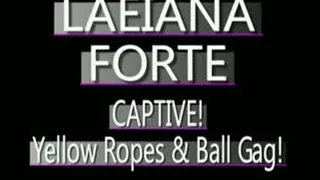 Laeiana Forte In Yellow Ropes And Ball Gag! - (320 X 240 in size)