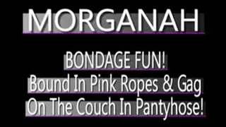 Morganah In Pink Ropes And Ball Gag! - (320 X 240 in size)