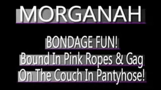 Morganah In Pink Ropes And Ball Gag! - (720 X 480 in size)