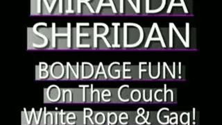 Miranda Sheridan Struggles On Couch! - MPG4 VERSION ( in size)