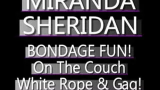 Miranda Sheridan Struggles On Couch! - (720 X 480 in size)