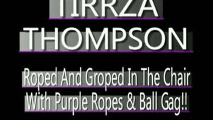 Slut MILF Tirzza Bound In Purple Ropes With Matching Ball Gag! - (320 X 240 in size)S