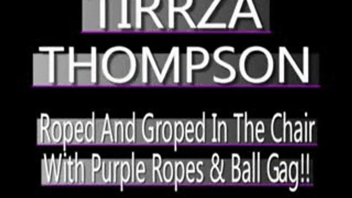 Slut MILF Tirzza Bound In Purple Ropes With Matching Ball Gag! - (320 X 240 in size)S