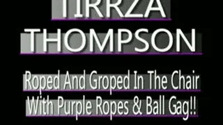 Slut MILF Tirzza Bound In Purple Ropes With Matching Ball Gag! - MPG4 VERSION ( in size)S