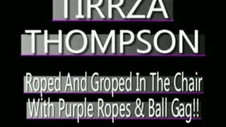 Slut MILF Tirzza Bound In Purple Ropes With Matching Ball Gag! - (320 X 240 in size)S