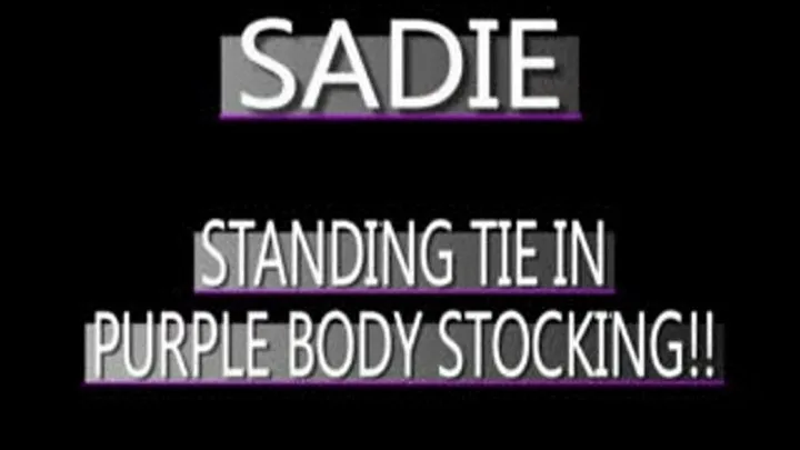 Sadie Chained In Purple Bodystocking!! - (720 X 480 in size)