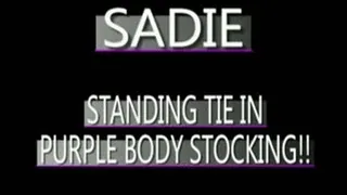 Sadie Chained In Purple Bodystocking!! - (320 X 240 in size)