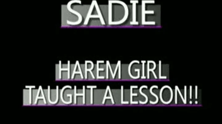 Sadie The Harem Girl Gets Bound! - MPG4 VERSION ( in size)