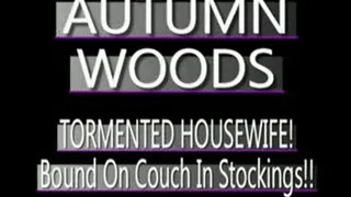 Autumn Woods In White Rope And Gagged! - (320 X 240 SIZED)