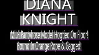 Hogtied In Pantyhose With Orange Ropes Diana Knight! - WMV FULL SIZED VERSION ( in size)