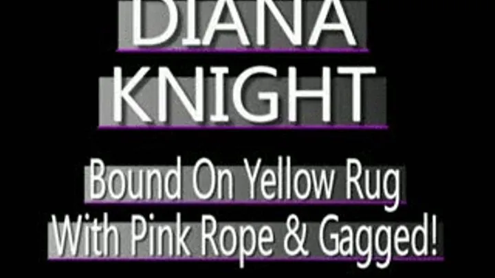 Diana Knight Red Ball Gag And Pink Ropes On Yellow Rug! - (320 X 240 SIZED)