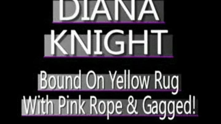 Diana Knight Red Ball Gag And Pink Ropes On Yellow Rug! FORMAT (480 X 320 SIZED)