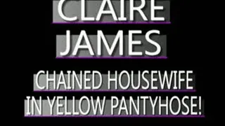 Claire James Chained In Yellow Pantyhose! - (320 X 240 SIZED)