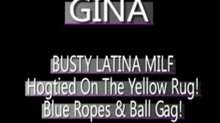 Latina MILF Gina...Bound In Blue Ropes And Ball Gag! - PS3 FORMAT