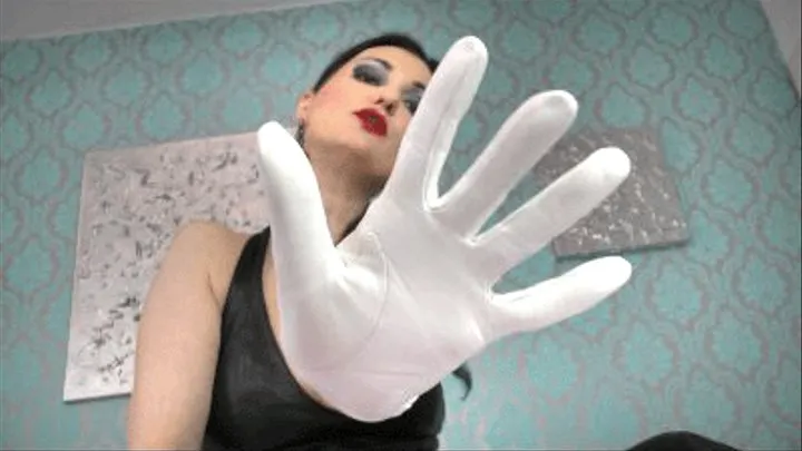 Leather gloves Fetish POV