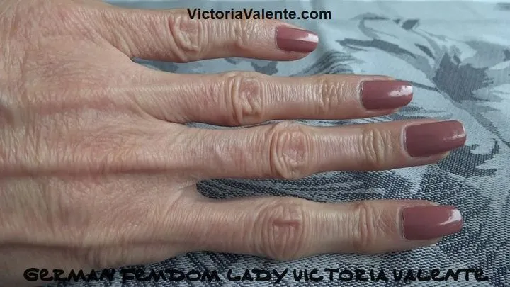 Classic nails of normal length - close-up