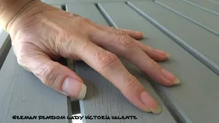 Only long natural fingernails
