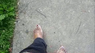 Walking Barefoot On Concrete Video Part 2