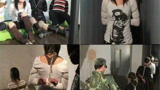 4 girls stowaways chained in prison B 4/5