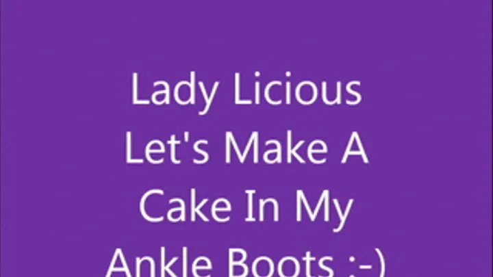 Lady Licious makes a cake